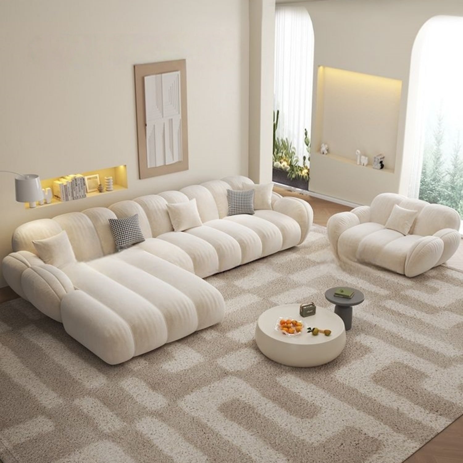 AAF Furniture Luxury Cloud Sofa Set for Living Room Dubai, Abu Dhabi UAE D2