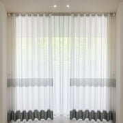 AAF Furniture Curtains: 2 Panels Sheer Color Chiffon Tulle Light Window Textile Curtains Drapes for