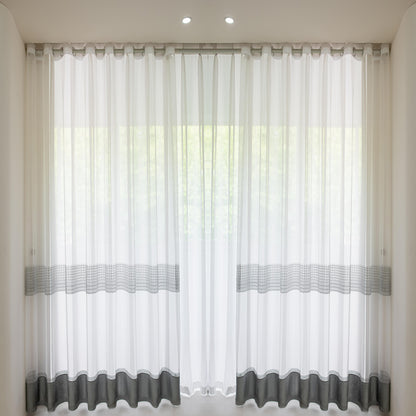 2 Panels Sheer Color Chiffon Tulle Light Window Textile Curtains Drapes for Bedroom Livingroom