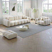 AAF Furniture Sofa: Light Luxury Fabric Cloud Shaped Sofa set for Livingroom in Dubai showroom