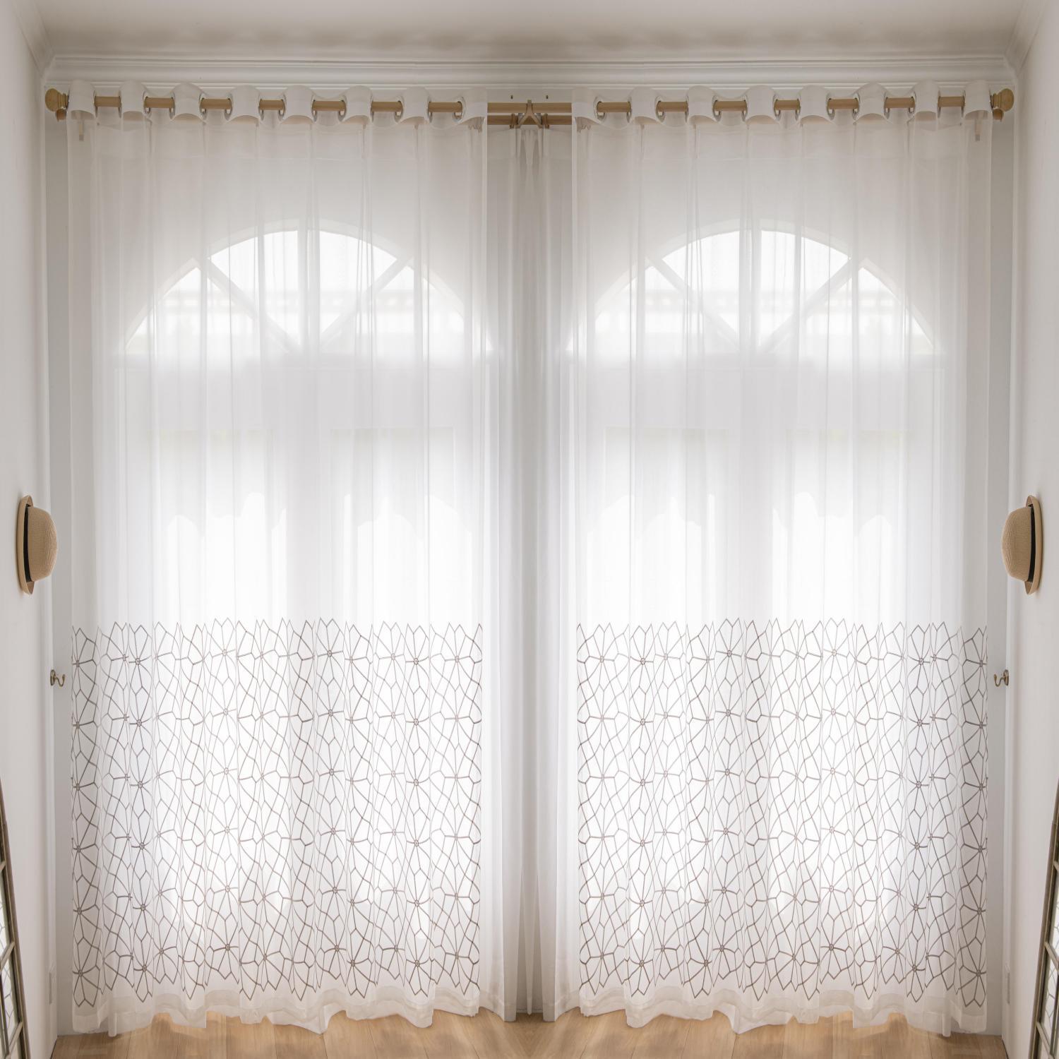 2 Panels Sheer Color Chiffon Tulle Light Window Textile Curtains Drapes for Bedroom Livingroom