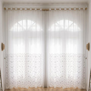 AAF Furniture Curtains: 2 Panels Sheer Color Chiffon Tulle Light Window Textile Curtains Drapes for