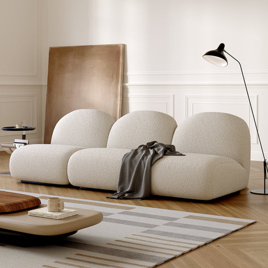 AAF FURNITURE Light Luxury Fabric Cloud Shaped Sofa set for Livingroom