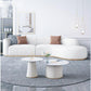 AAF Furniture Fleece Fabric Overstuffed Multifunction Arc-shaped Sofa set for Livingroom Office