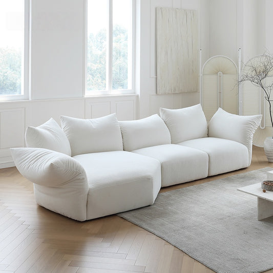 AAF Furniture Fleece Fabric Overstuffed Multifunction Flower Shape Sofa  for Livingroom Office
