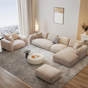 AAF Furniture Sofa: Fleece Fabric Overstuffed Multifunction Sofa set for Livingroom Office in Dubai