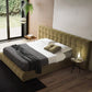 AAF Furniture Bed Frame Modern Velvet King Queen Size for bedroom Without Mattress