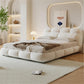 AAF Furniture Bed Frame Modern Velvet King Queen Size for bedroom Without Mattress