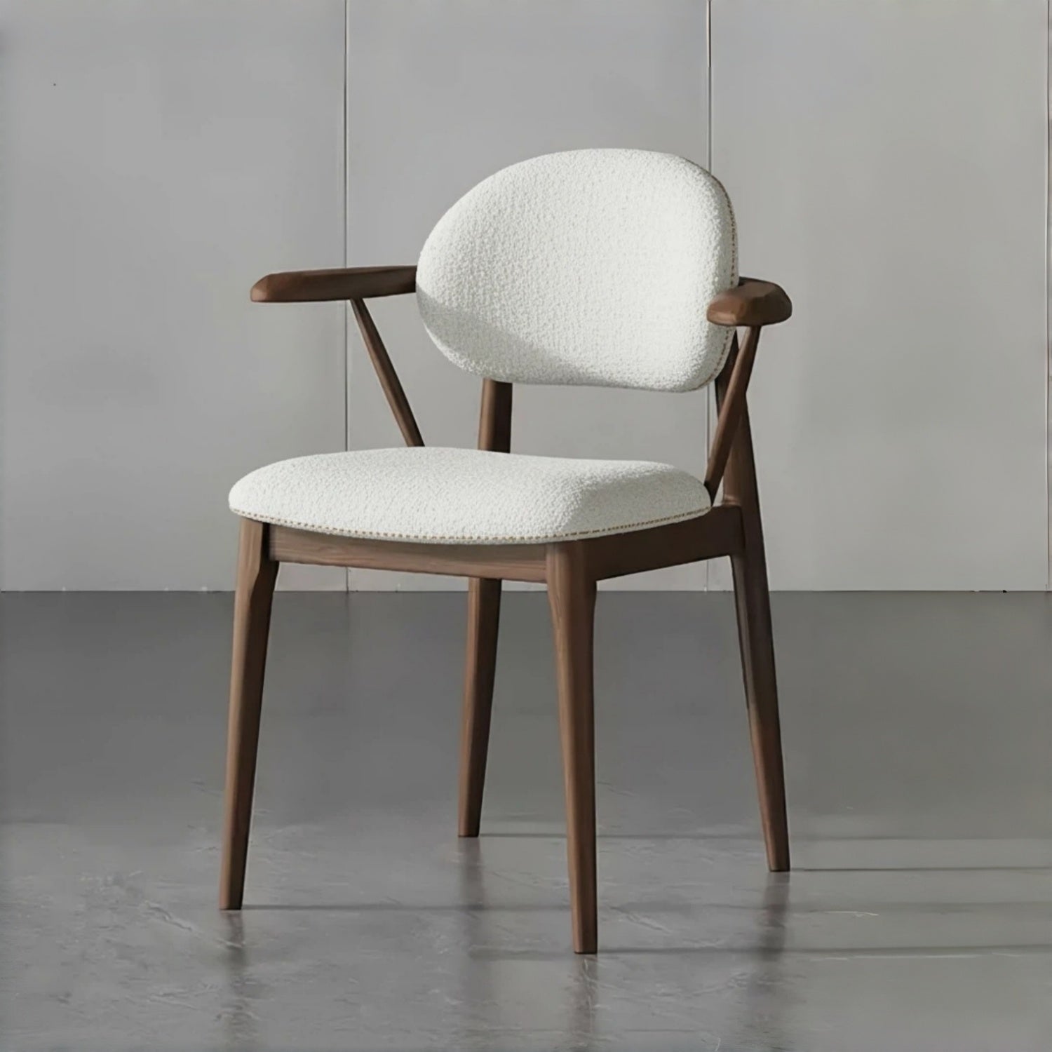 AAF Arc Back Sherpa Chair Cream Ergonomic UAE