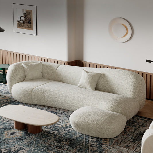 AAF Furniture Fleece Fabric Overstuffed Multifunction  Sofa  for Livingroom Office