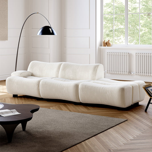 AAF FURNITURE Light Luxury Fabric Cloud Shaped Sofa set for Livingroom