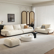 AAF Furniture Sofa: Light Luxury Fabric Cloud Shaped Sofa set for Livingroom in Dubai showroom
