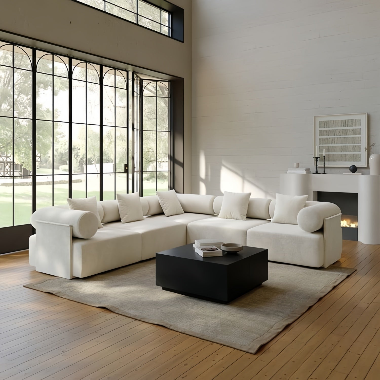 AAF Furniture Luxury Cloud Sofa Set for Living Room Dubai UAE D3