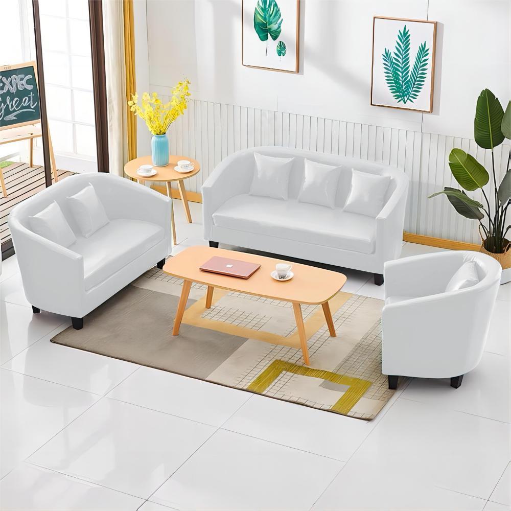 AAF Furniture Modern PU Leather Sofa Set for Living Room,Office