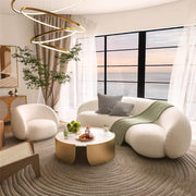 AAF Furniture Sofa: Fleece Fabric Overstuffed Multifunction Sofa Chair set for Livingroom Office in