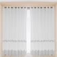 2 Panels Sheer Color Chiffon Tulle Light Window Textile Curtains Drapes for Bedroom Livingroom