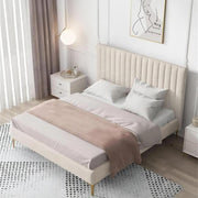 AAF Furniture Bed: Bed Frame Modern King Queen Size for bedroom Without Mattress in Dubai showroom