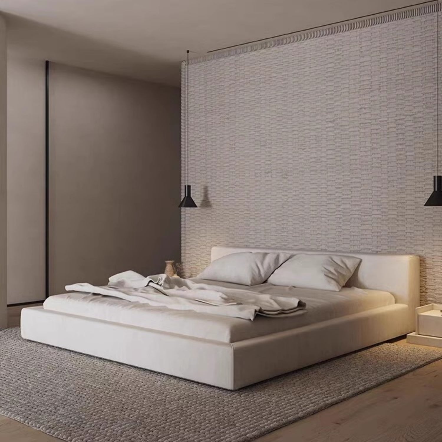 AAF Furniture Linen Bed Frame for Bedroom Dubai & UAE