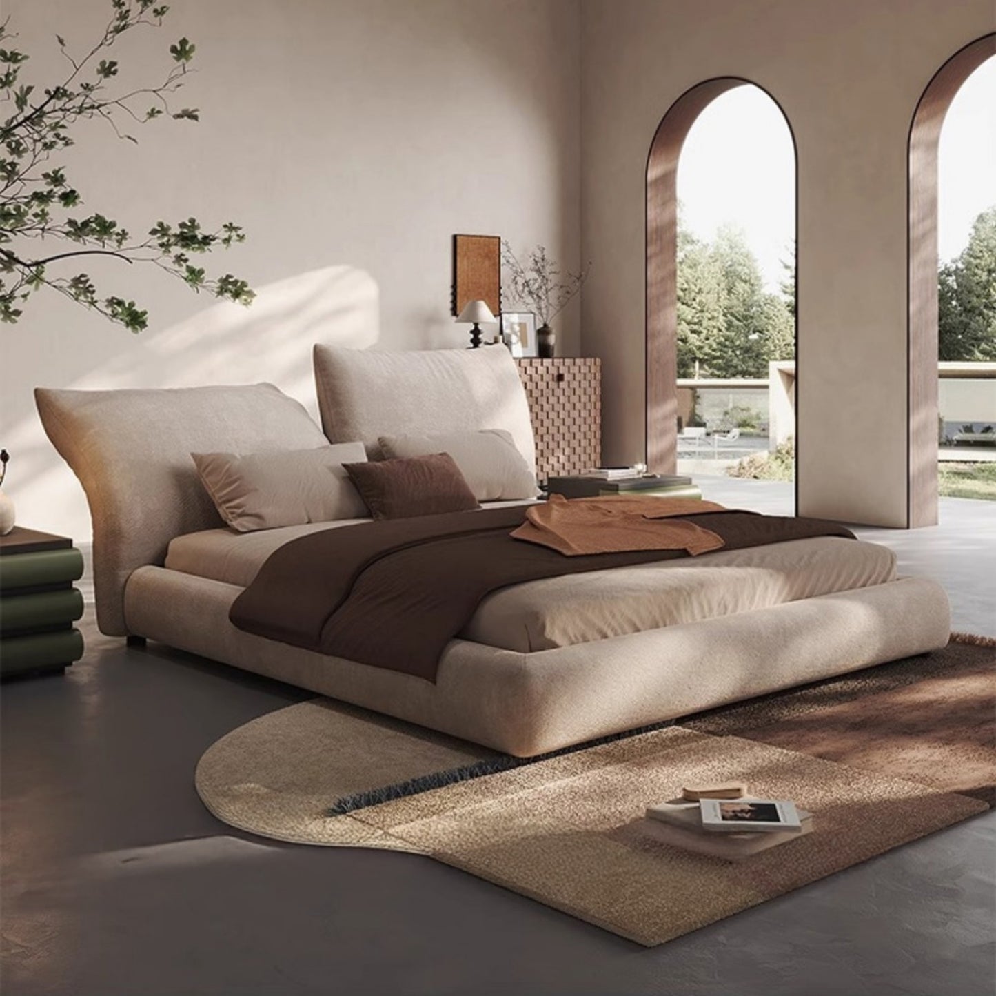 AAF Furniture Bed Frame Modern King Queen Size for bedroom Without Mattress