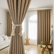 AAF Furniture Curtains: 2 Panels 100% Blackout Curtains for Living Room Thermal Insulated Bedroom Da