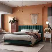 AAF Furniture Bed: Bed Frame Modern King Queen Size for bedroom Without Mattress in Dubai showroom