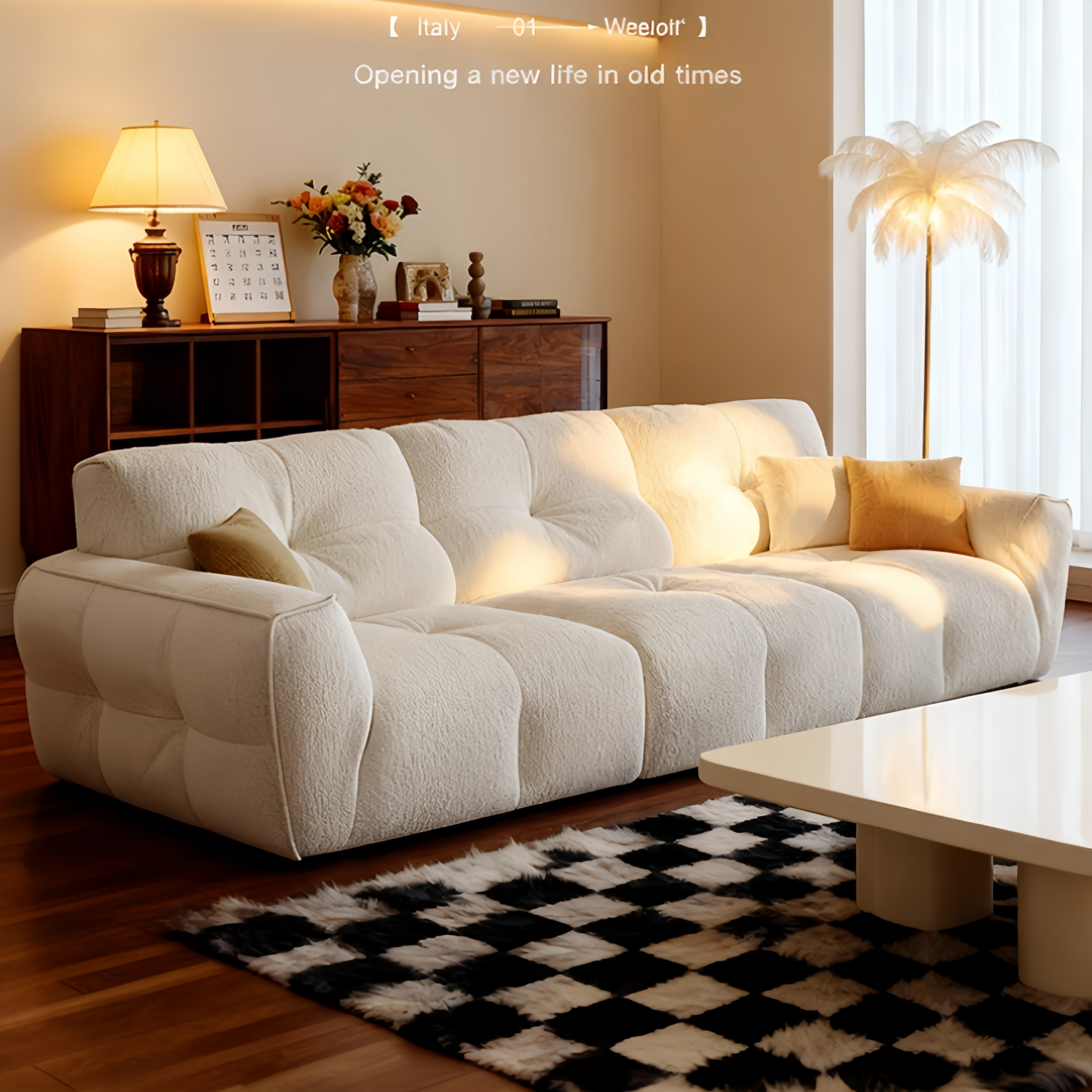 AAF Furniture Luxury Cloud Sofa Set for Living Room Dubai & UAE D4
