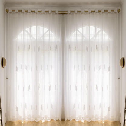 2 Panels Sheer Color Chiffon Tulle Light Window Textile Curtains Drapes for Bedroom Livingroom