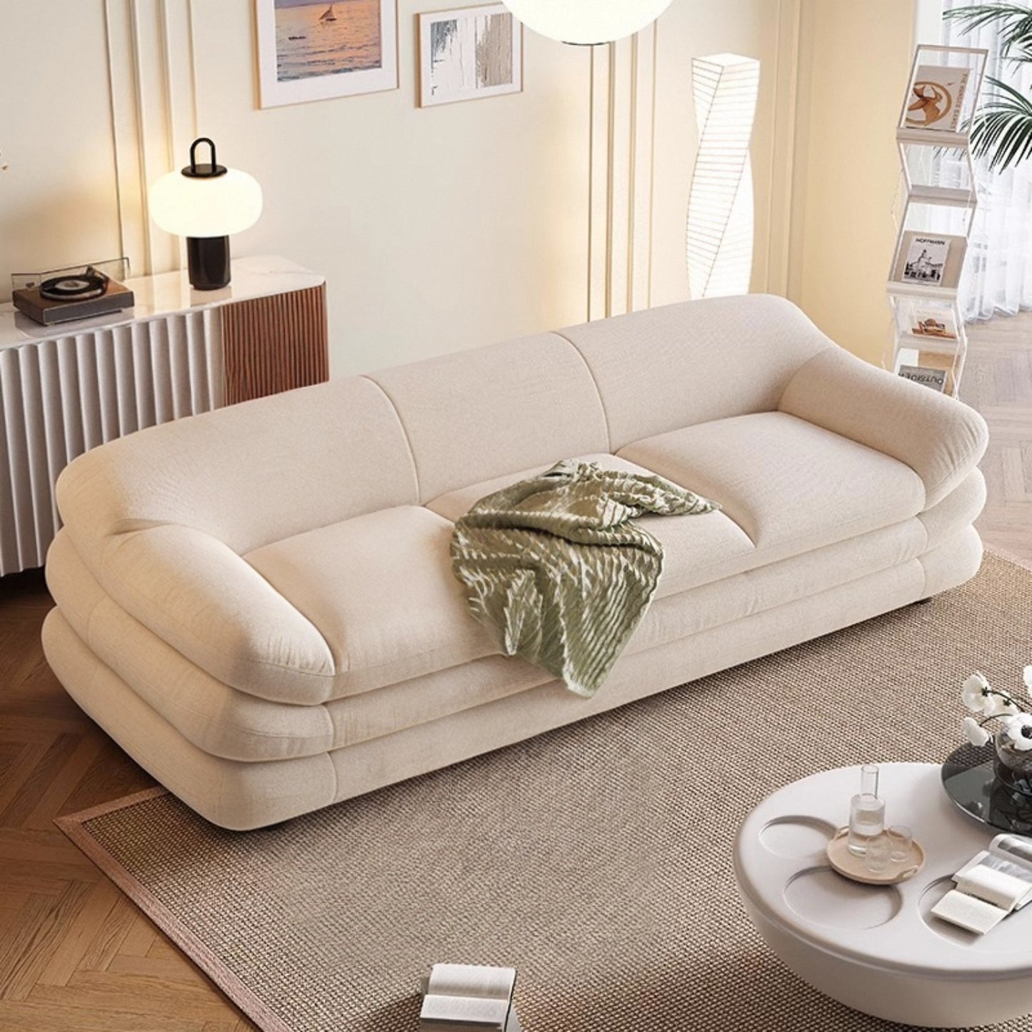 AAF Furniture Fleece Fabric Overstuffed Multifunction  Sofa  for Livingroom Office