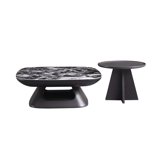 AAF FURNITURE Space-Saving Nesting Table Set for Modern Living Room