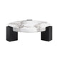 AAF FURNITURE Space-Saving Nesting Table Set for Modern Living Room