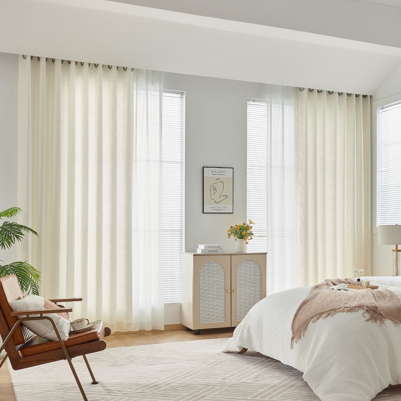 2 Panels Sheer Color Chiffon Tulle Light Window Textile Curtains Drapes for Bedroom Livingroom