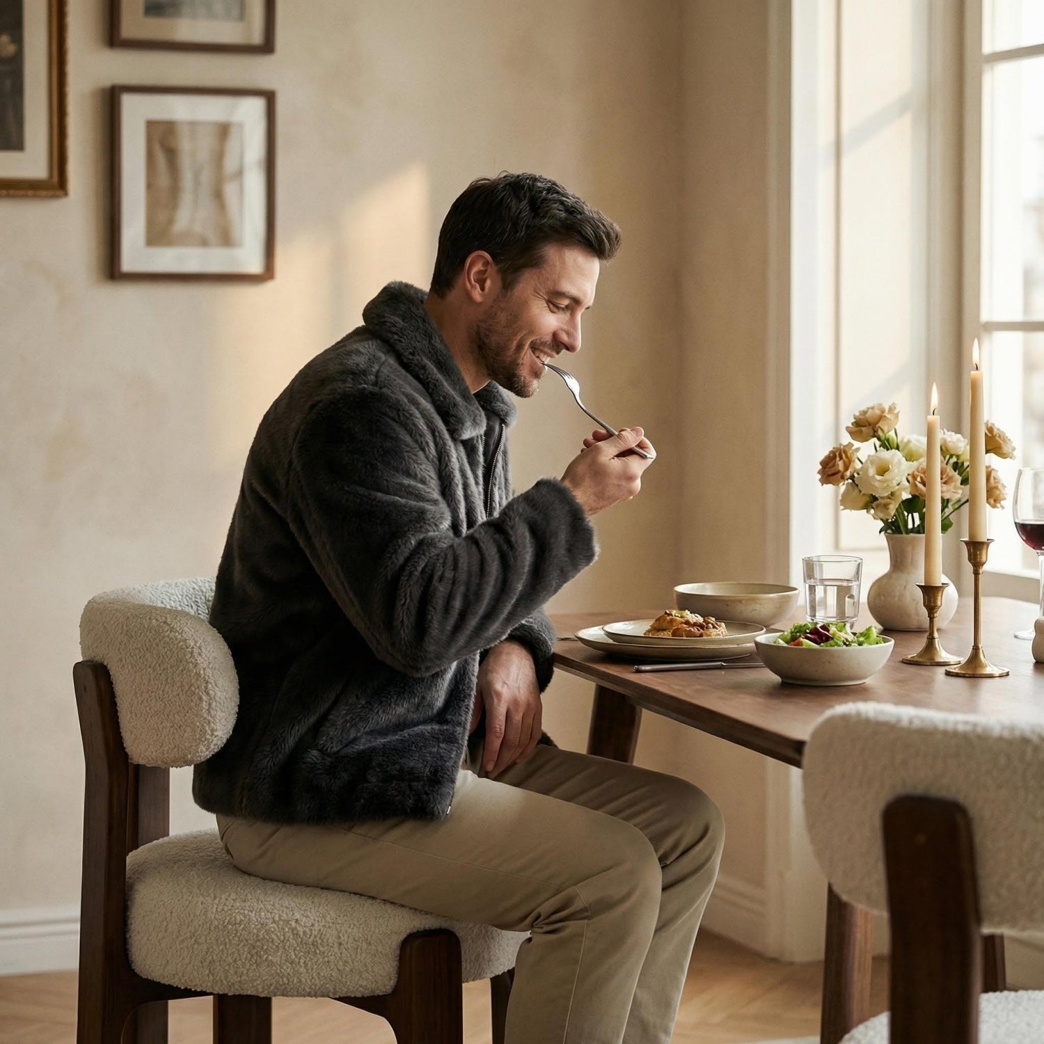 AAF Sherpa Chair Cream Versatile Living UAE