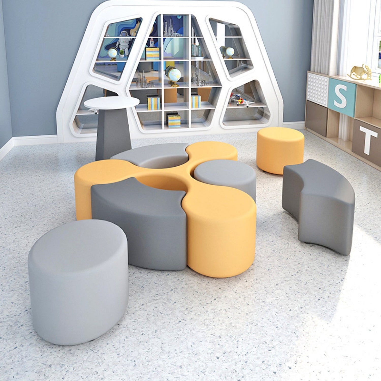 AAF Modular Kids Seating System Classroom Playroom UAE