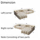 AAF Furniture Fleece Fabric Overstuffed Multifunction Sofa set for Livingroom Office