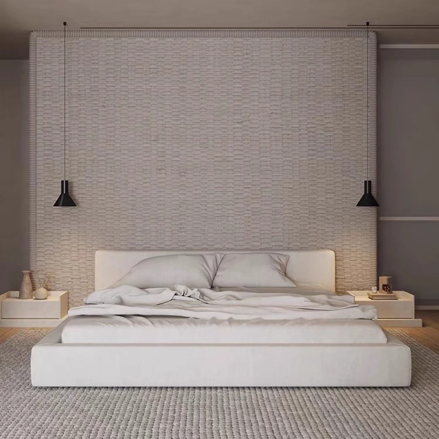 AAF Furniture Linen Bed Frame for Bedroom Dubai & UAE