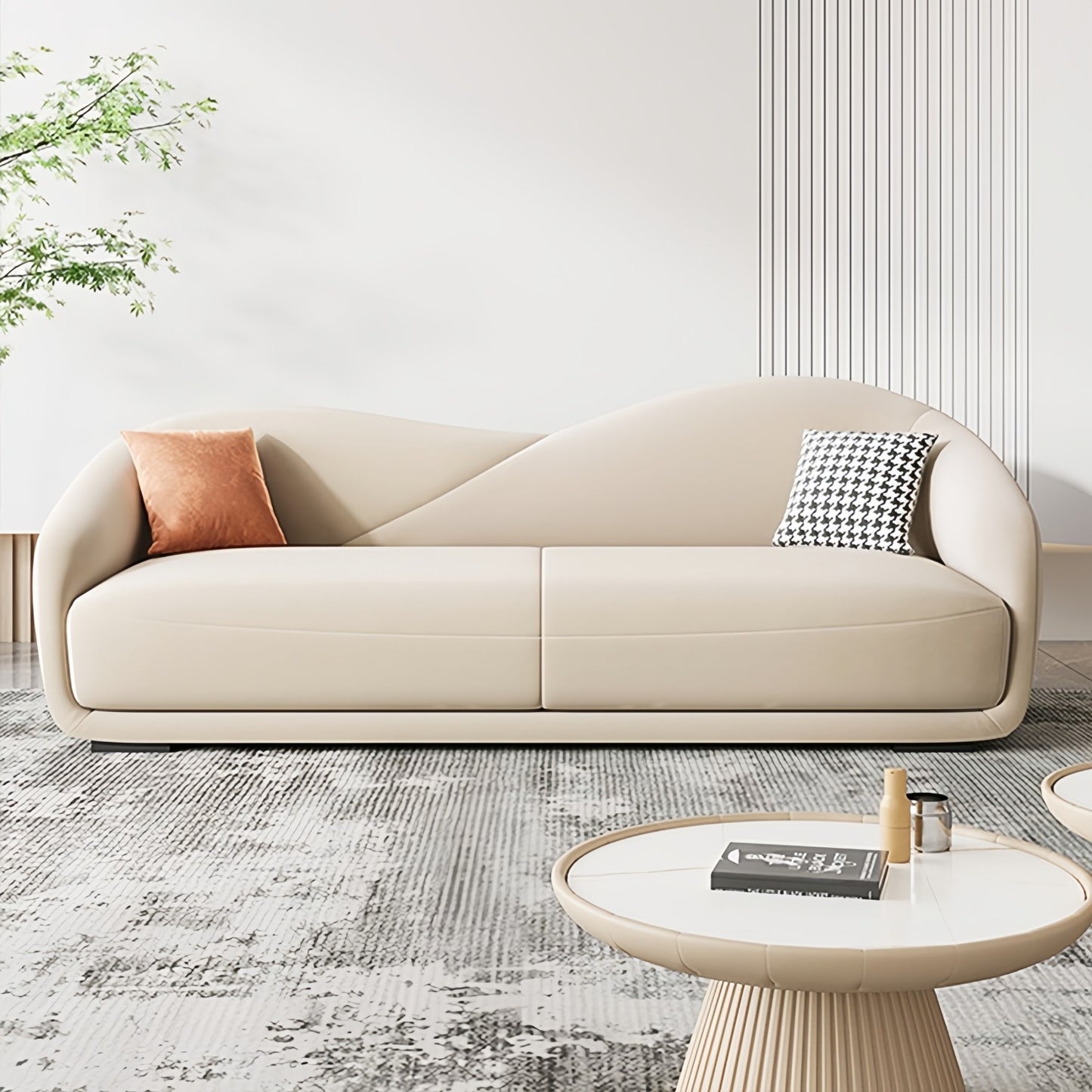 AAF Furniture Fleece Fabric Overstuffed Multifunction  Sofa  for Livingroom Office