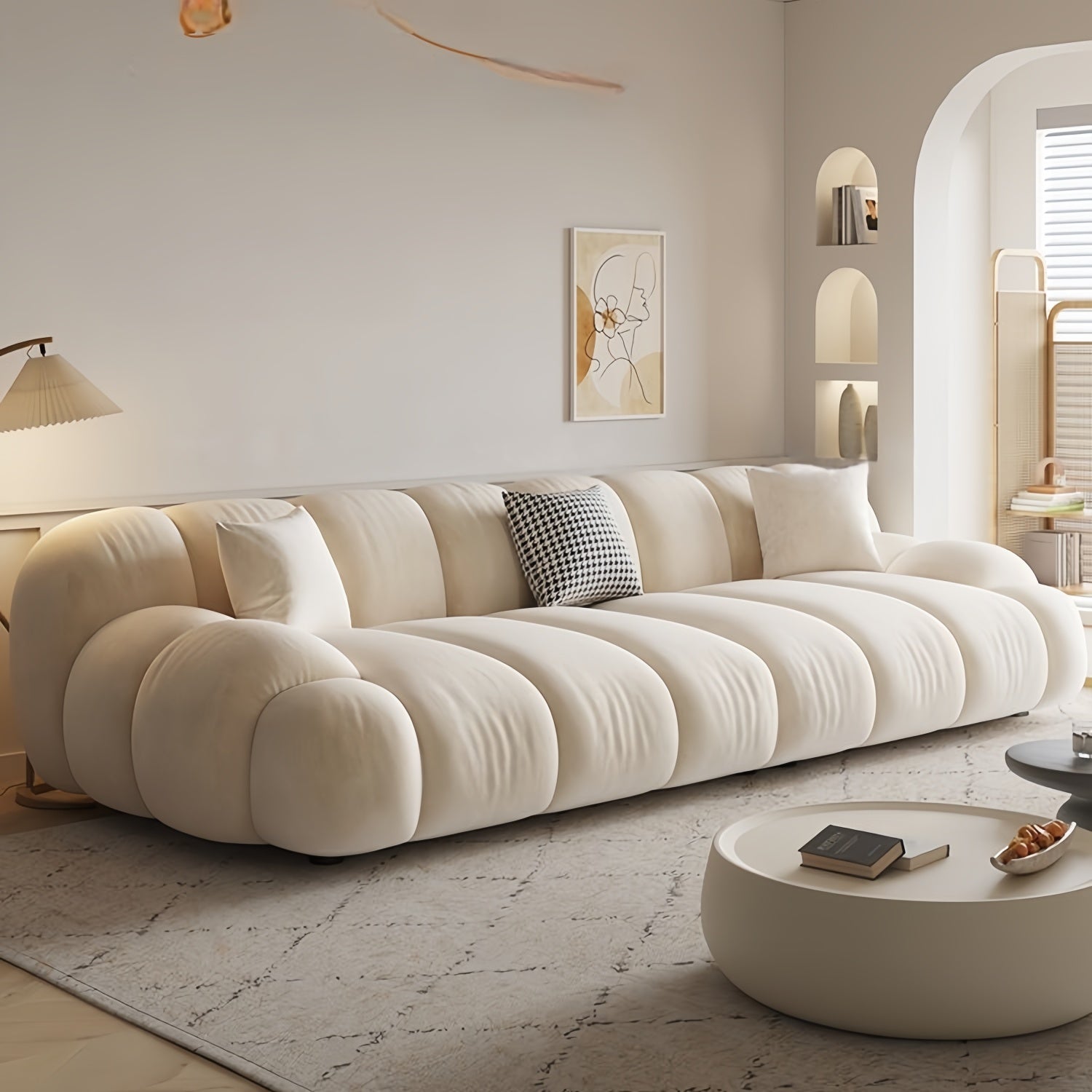 AAF Furniture Luxury Cloud Sofa Set for Living Room Dubai UAE D3