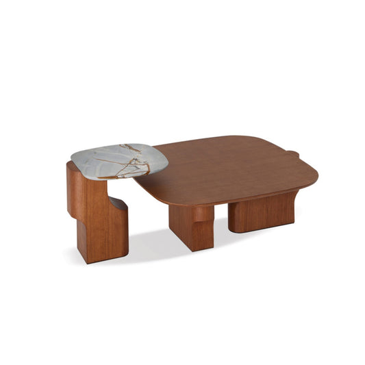 AAF FURNITURE Space-Saving Nesting Table Set for Modern Living Room