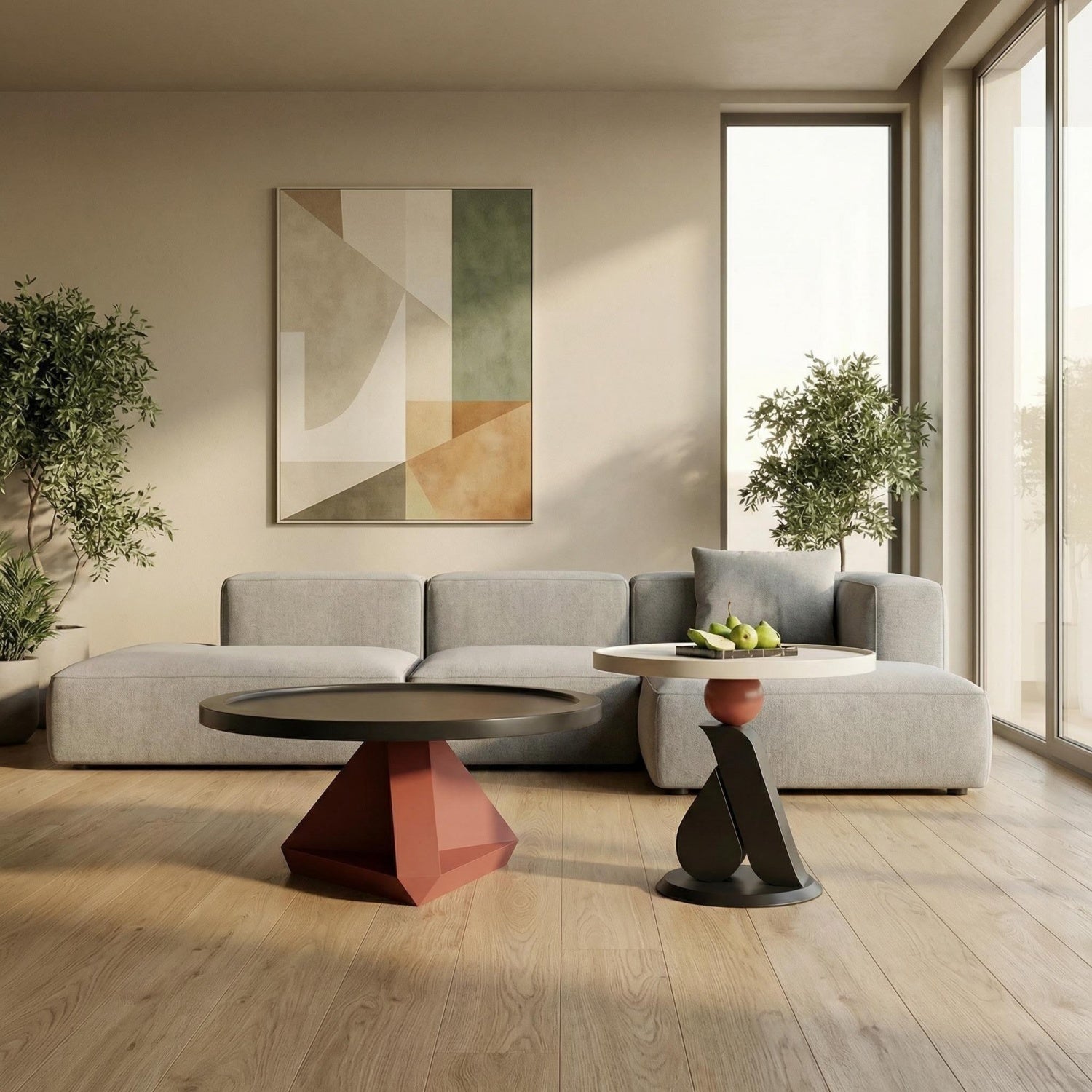 مجموعة طاولات متداخلة موفرة للمساحة من AAF FURNITURE لغرفة المعيشة الحديثة