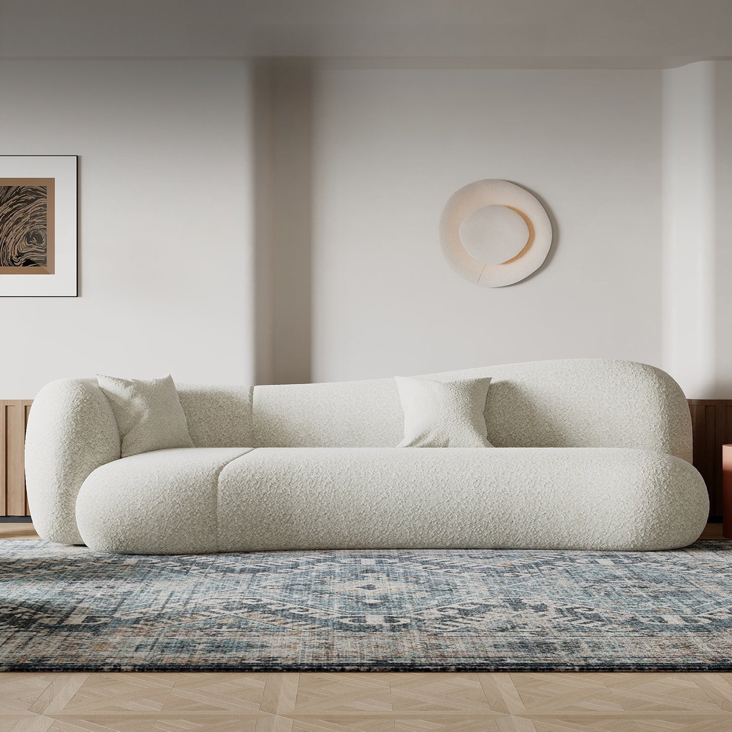 AAF Furniture Fleece Fabric Overstuffed Multifunction  Sofa  for Livingroom Office