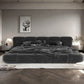 AAF Furniture Bed Frame Modern Velvet King Queen Size for bedroom Without Mattress