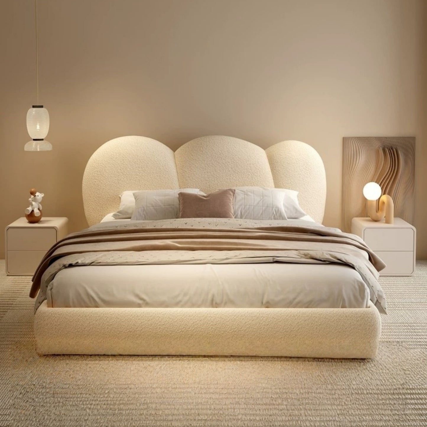 AAF Furniture Bed Frame Modern King Queen Size for bedroom Without Mattress