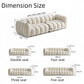 AAF Furniture Fleece Fabric Overstuffed Multifunction Pumpkin shaped Sofa Chair set for Livingroom Office