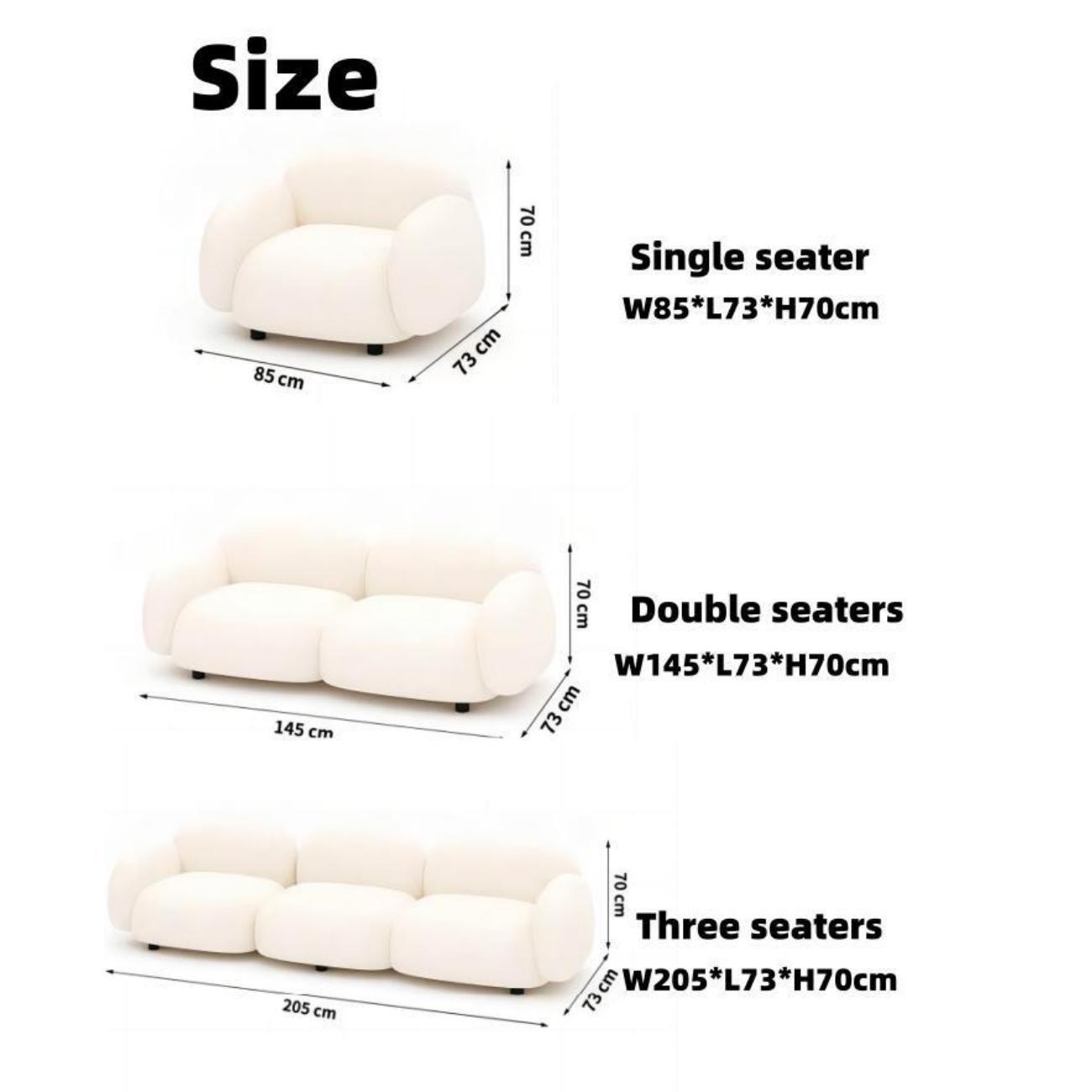 AAF Furniture Fleece Fabric Overstuffed Multifunction Sofa Chair set for Livingroom Office