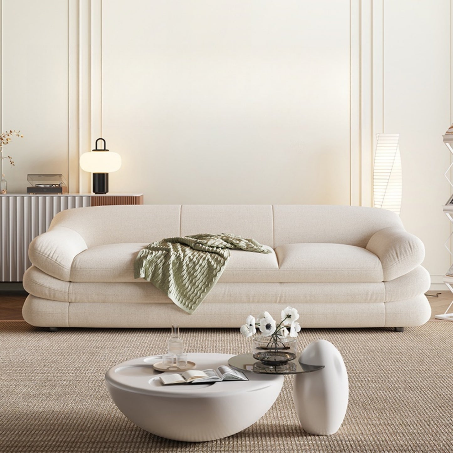 AAF Furniture Fleece Fabric Overstuffed Multifunction  Sofa  for Livingroom Office