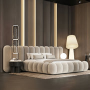 AAF Furniture Bed: Bed Frame Modern Velvet King Queen Size for bedroom Without Mattress in Dubai sho