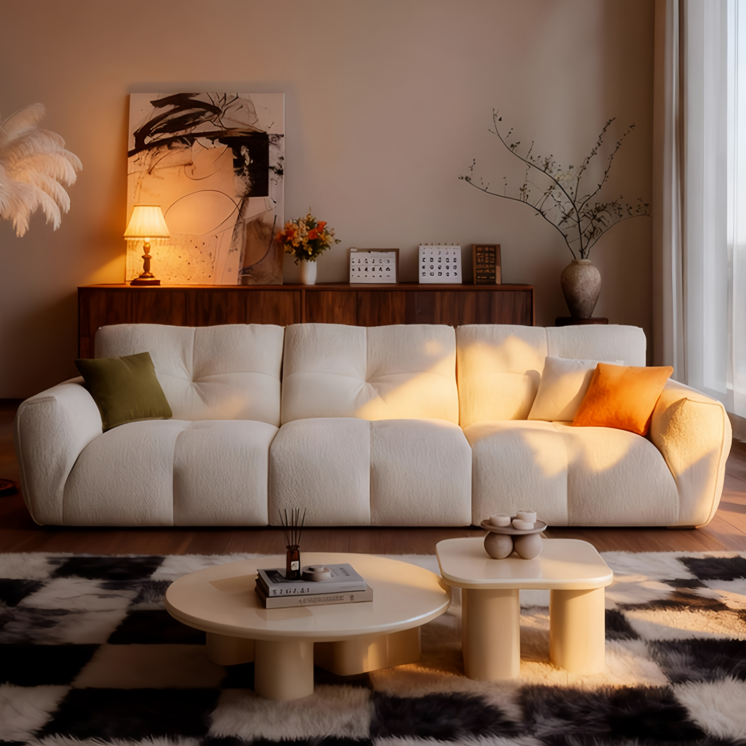 AAF Furniture Luxury Cloud Sofa Set for Living Room Dubai & UAE D4