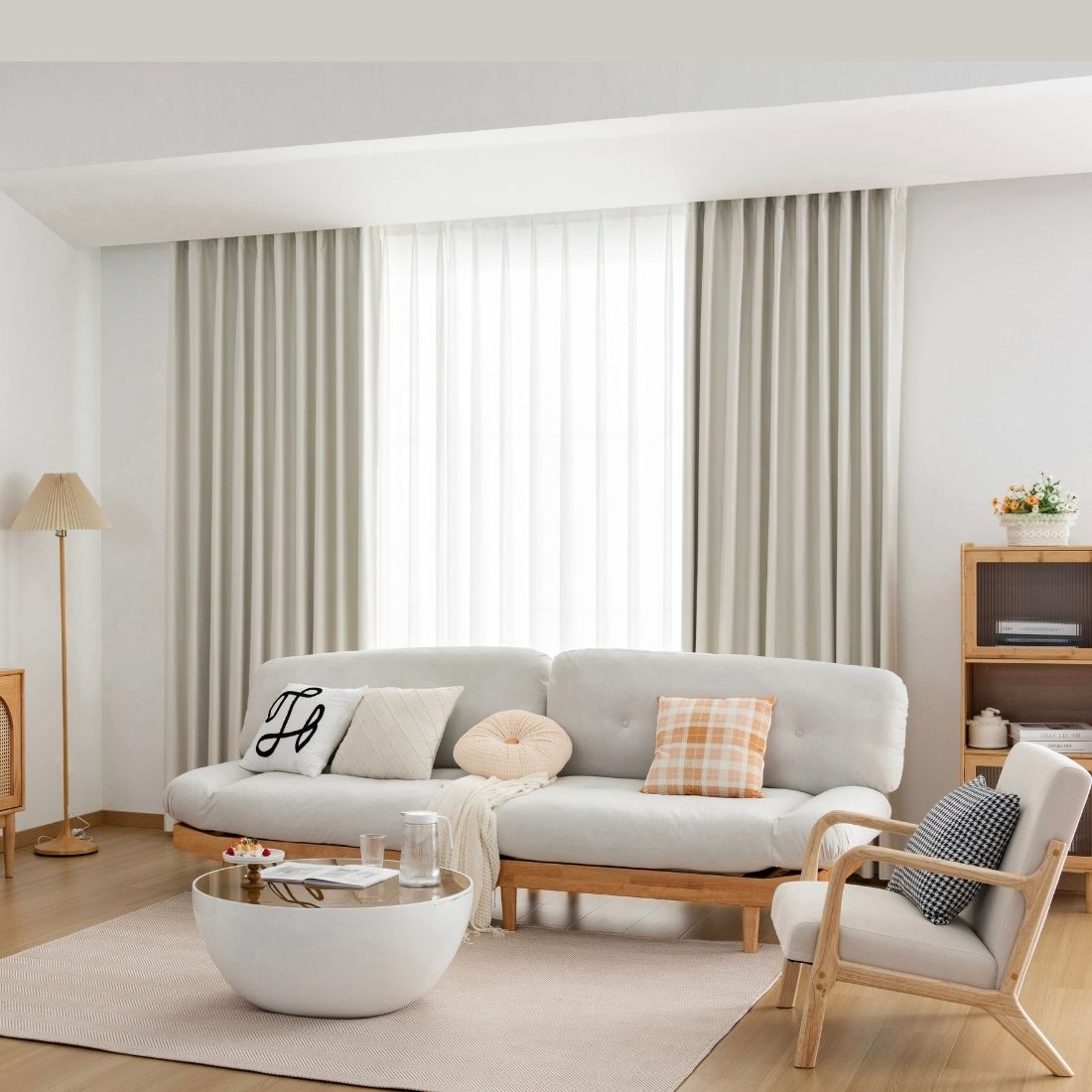 2 Panels 100% Blackout Curtains for Living Room Thermal Insulated Bedroom Darkening Drapes