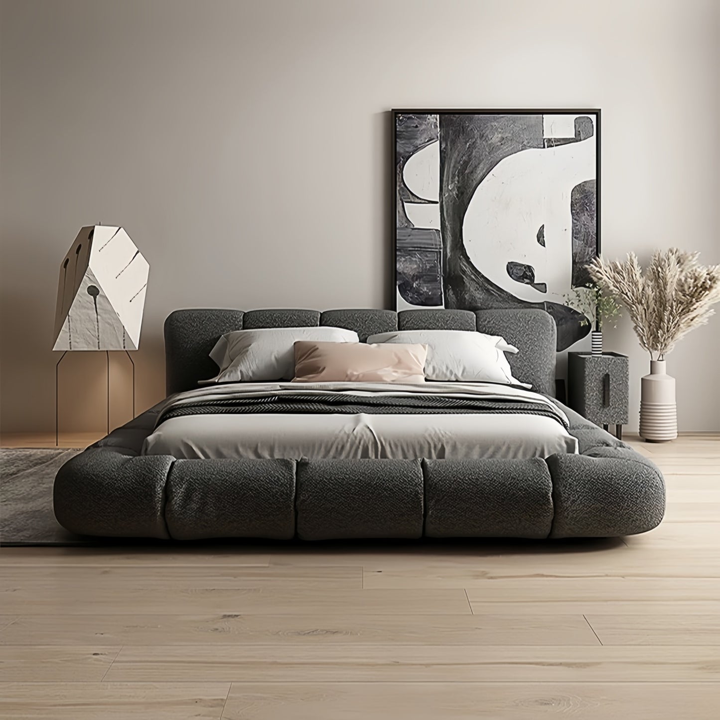 AAF Furniture Bed Frame Modern King Queen Size for bedroom Without Mattress