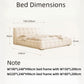 AAF Furniture Bedroom Furniture Bed Frame with Mattress Bedside table Dresser
